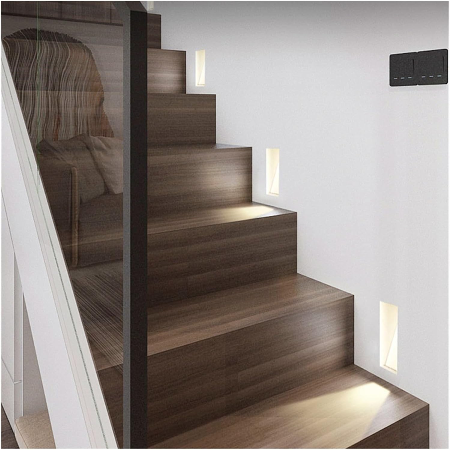 Inbouw Wandlamp LED Sensor 3W Frameloos Modern Trapverlichting Wit | Sansoti