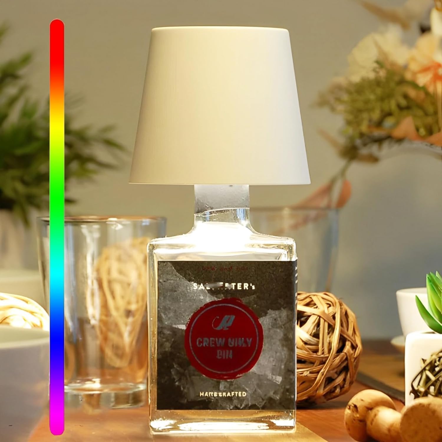 Draadloze Tafellamp met Touch Bediening Dimbaar USB Oplaadbaar Sfeerverlichting Nachtlampje voor Binnen en Buiten | Sansoti