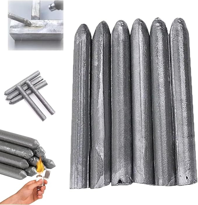 Aluminium Lasstaafset (10 Stuks) – Repareer Metalen Oppervlakken met Aansteker of Brander | Sansoti