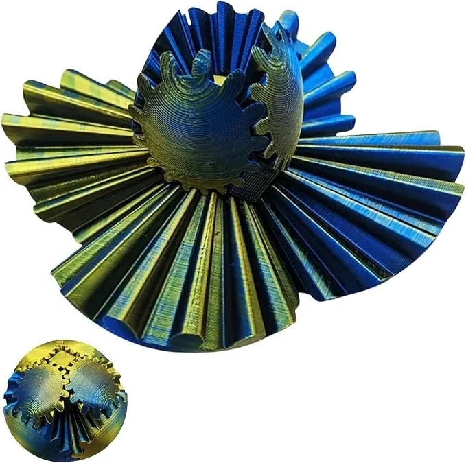 3D-gedruckter Zahnradball als Fidget-Spielzeug zur Stressreduzierung und Förderung der Konzentration, Anti-Stress-Ball für Kinder | Sansoti