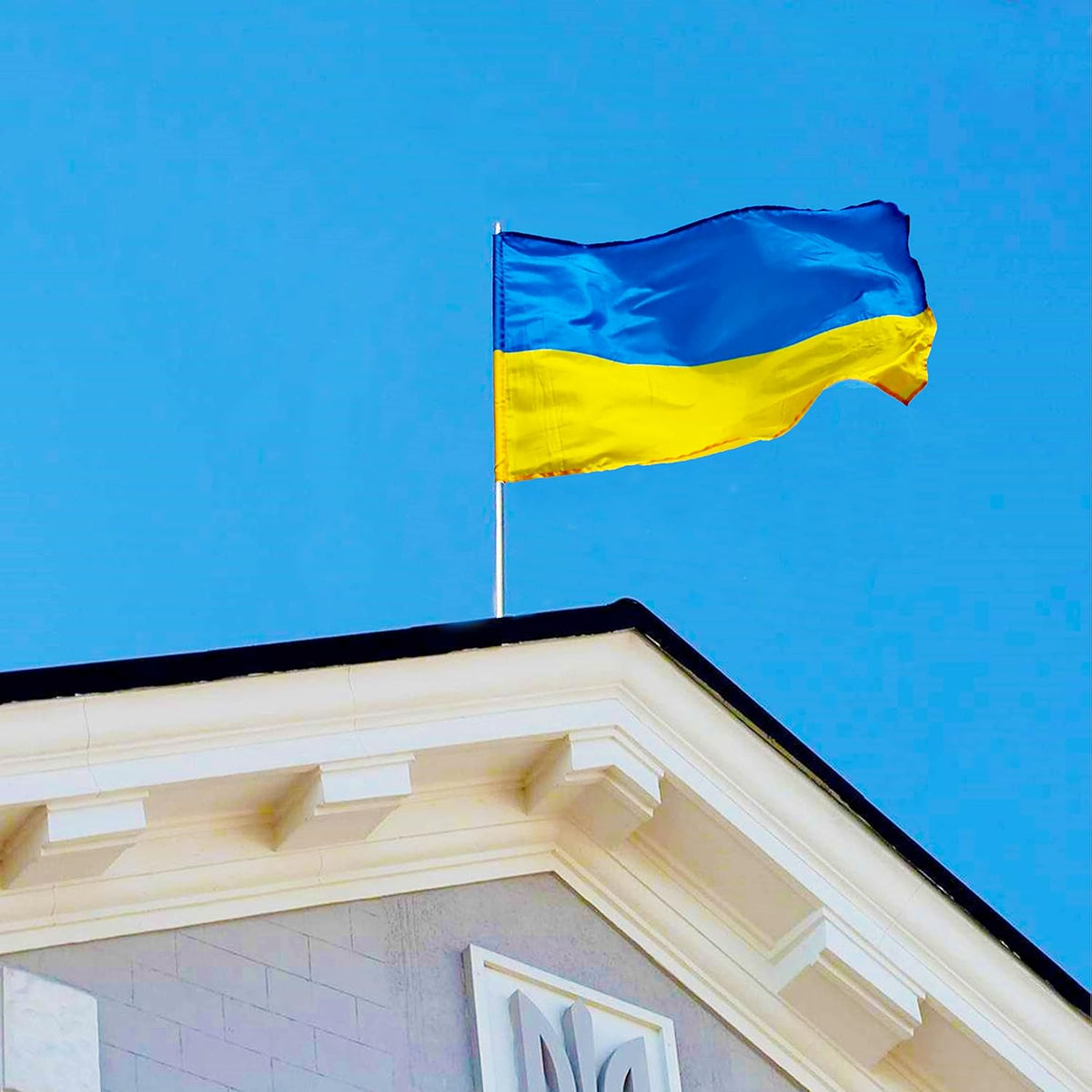Oekraïense Vlag Blauw Geel Polyester Weerbestendig voor Buiten Ophangen Solidariteit Nationale Symbool | Sansoti