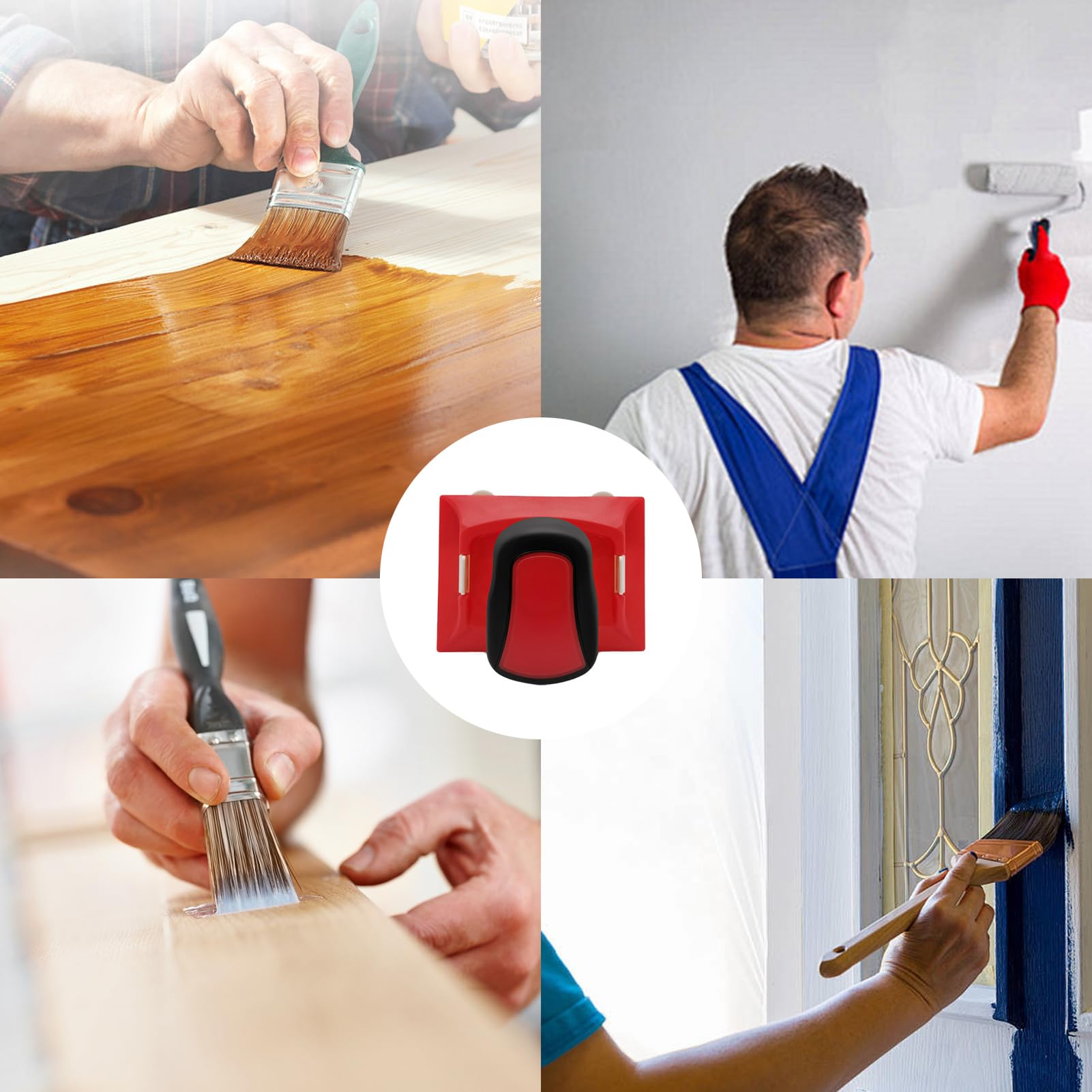 Schilderrandengids met Rolsysteem – Professionele Schildertool voor Strakke, Rechte Lijnen zonder Schilderstape | Multifunctionele Verfrandgeleider voor Plafonds, Muren, Plinten & Kozijnen | Sansoti