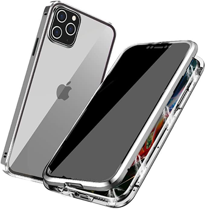 Coque de Téléphone en Verre Magnétique avec Protection d'Écran Vie Privée — Protection 360° pour iPhone | Sansoti