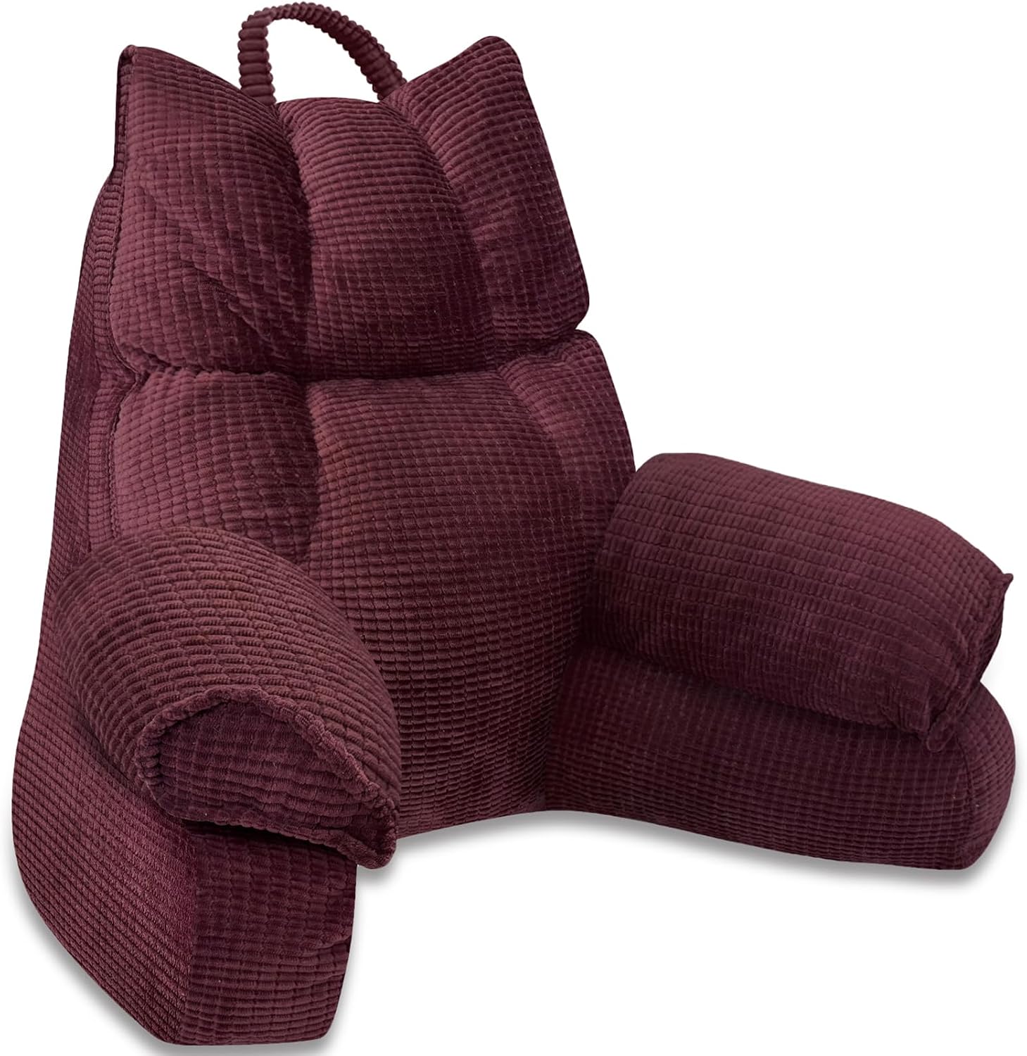 Lounge Comfort | Bed Pillow with Arm Support & Memory Foam | Ideal for Reading and Gaming
