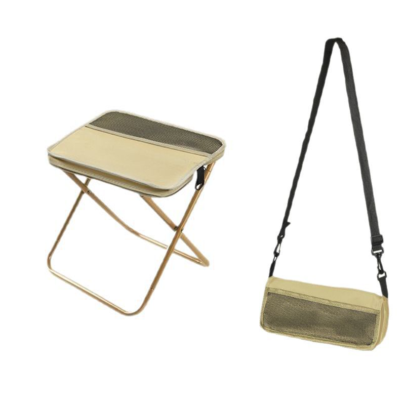 Opvouwbare Campingkruk met Rugsteun en Draagtas – Draagbaar Outdoor Zitmeubel voor Vissen, Wandelen en Picknick | Sansoti