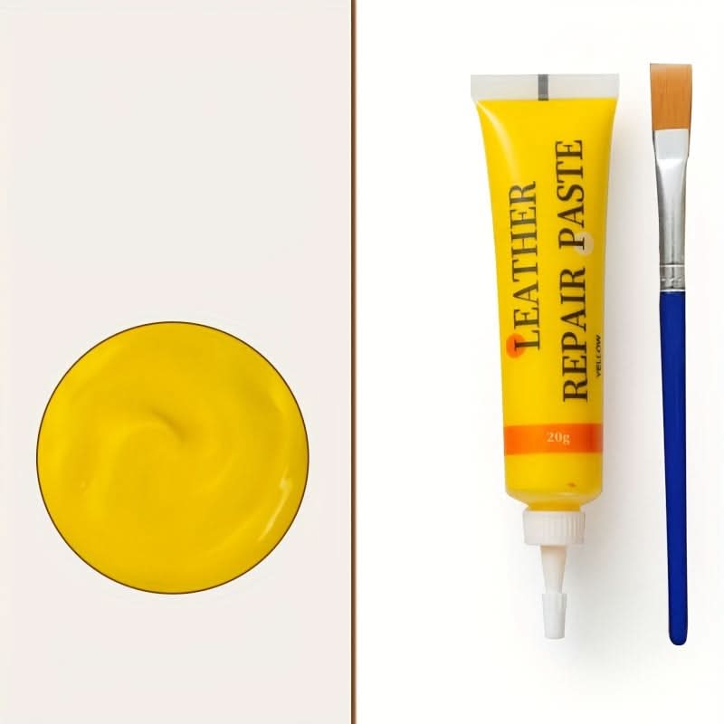 Kit de réparation du cuir pour meubles, sièges de voiture et canapés, kit de restauration avec applicateur 3x10cm | Sansoti