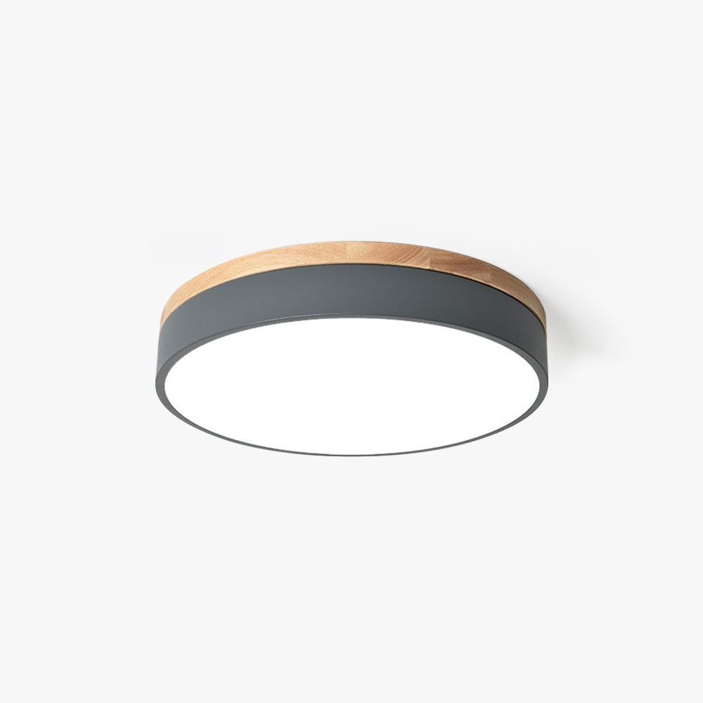 Runde dimmbare LED-Deckenleuchte mit 3 Lichteinstellungen, modernes Design für Wohnzimmer, Schlafzimmer, Küche und Flur | Sansoti