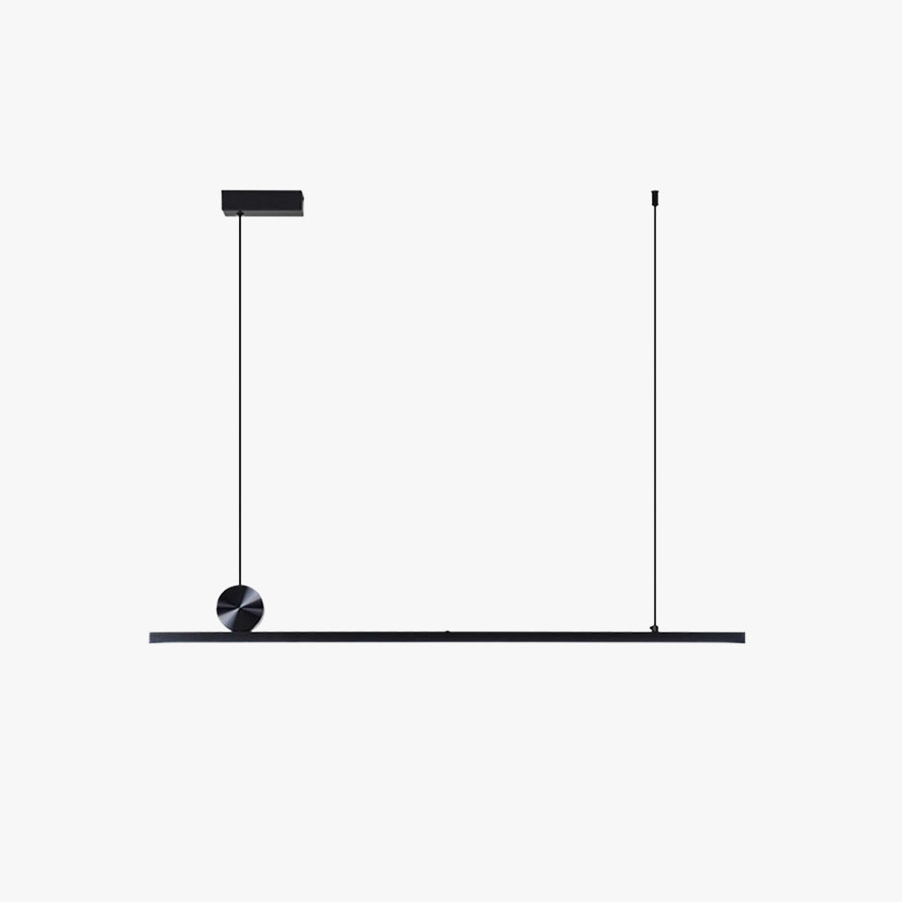 Asymmetrische Pendelleuchte Linear Metall 90-120cm Schwarz Gold Dimmbar Wohnzimmer Schlafzimmer Beleuchtungseinheit | Sansoti