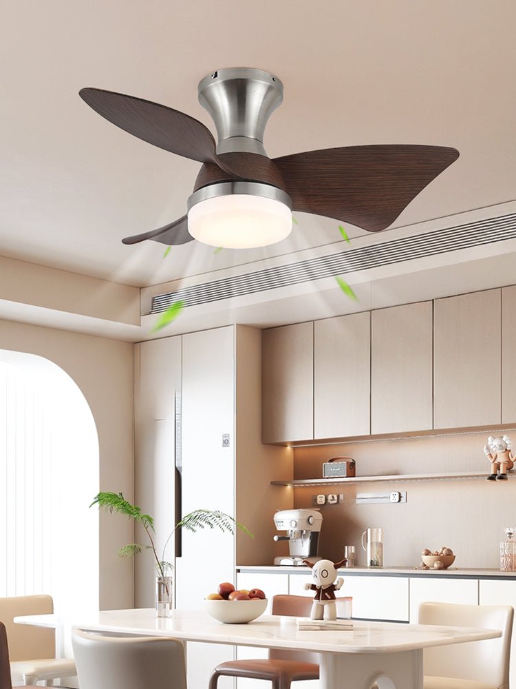 Moderne Plafondventilator met Verlichting – Houtnerf – Ø55 cm – Afstandsbediening – 6 Snelheden | Sansoti