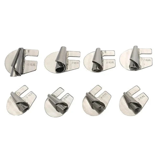 Rollsaumfuß Set 8-teilig Edelstahl 3-10mm Nähmaschinenzubehör | Restfield