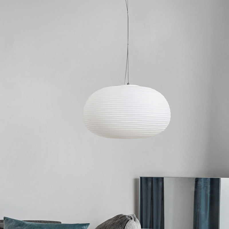 Moderne Hanglamp met Geribbeld Glas — Scandinavisch Design | Sansoti