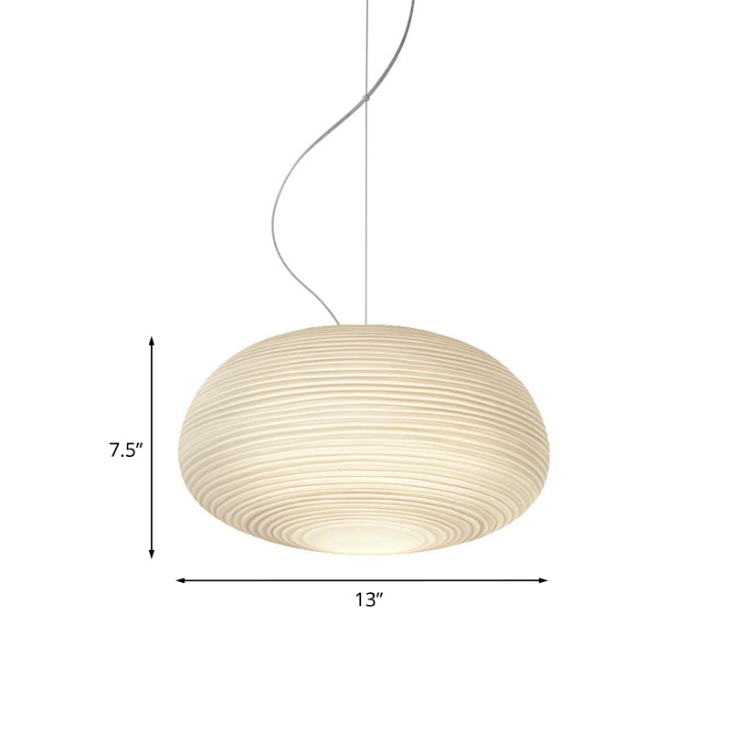 Moderne Hanglamp met Geribbeld Glas — Scandinavisch Design | Sansoti