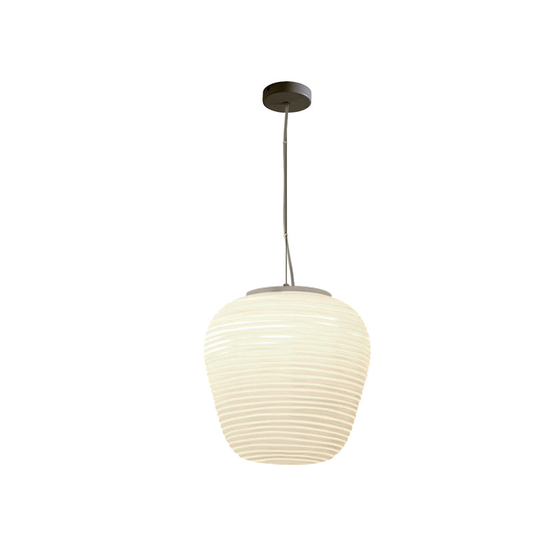 Moderne Hanglamp met Geribbeld Glas — Scandinavisch Design | Sansoti