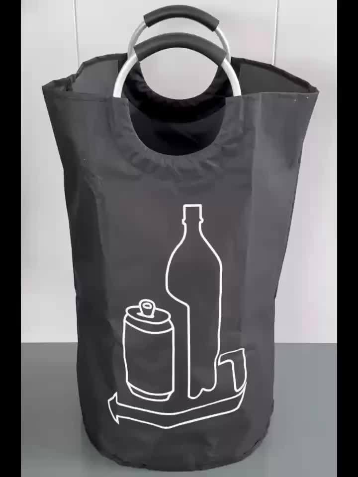 Inklapbare Opbergmand 115L Cilindervorm Wasgoed Recycling Speelgoed Huishouden Ruimtebesparend Organizer | Sansoti