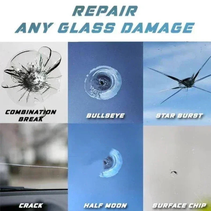 Glass Repair Kit Transparent Resin for Window Smartphone Mirror Cracks Damage Repair Professional Kit | Sansoti