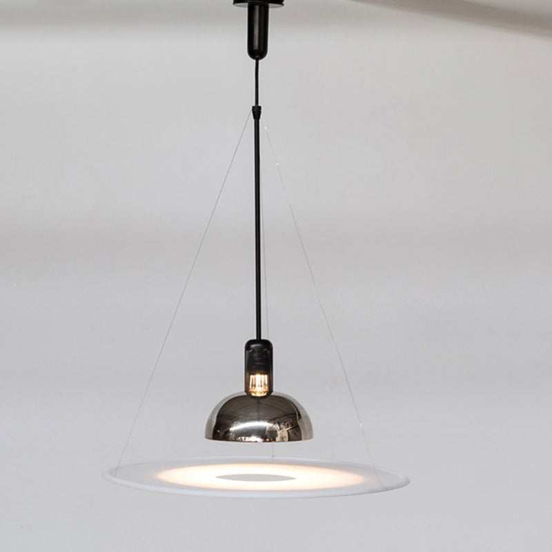 Minimalistische LED-Hängeleuchte aus Metall und Glas, E27, Esszimmer, Wohnzimmer, Schlafzimmer, skandinavische Pendelleuchte | Sansoti
