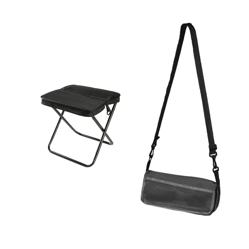 Opvouwbare Campingkruk met Rugsteun en Draagtas – Draagbaar Outdoor Zitmeubel voor Vissen, Wandelen en Picknick | Sansoti