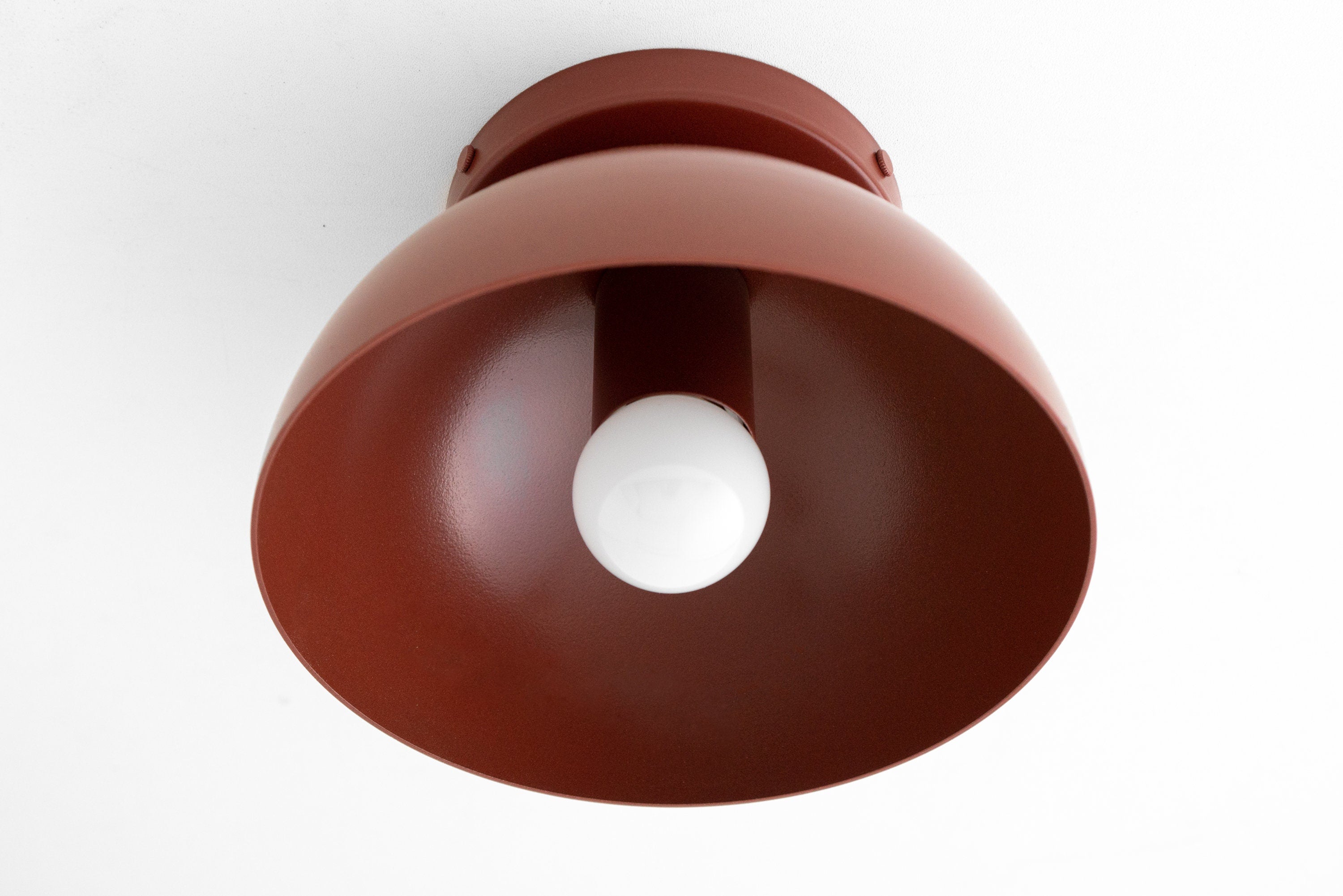 Minimalistische Plafondlamp Dome voor Compacte Ruimtes – Opbouwspot Beschikbaar in Meerdere Kleuren | Sansoti