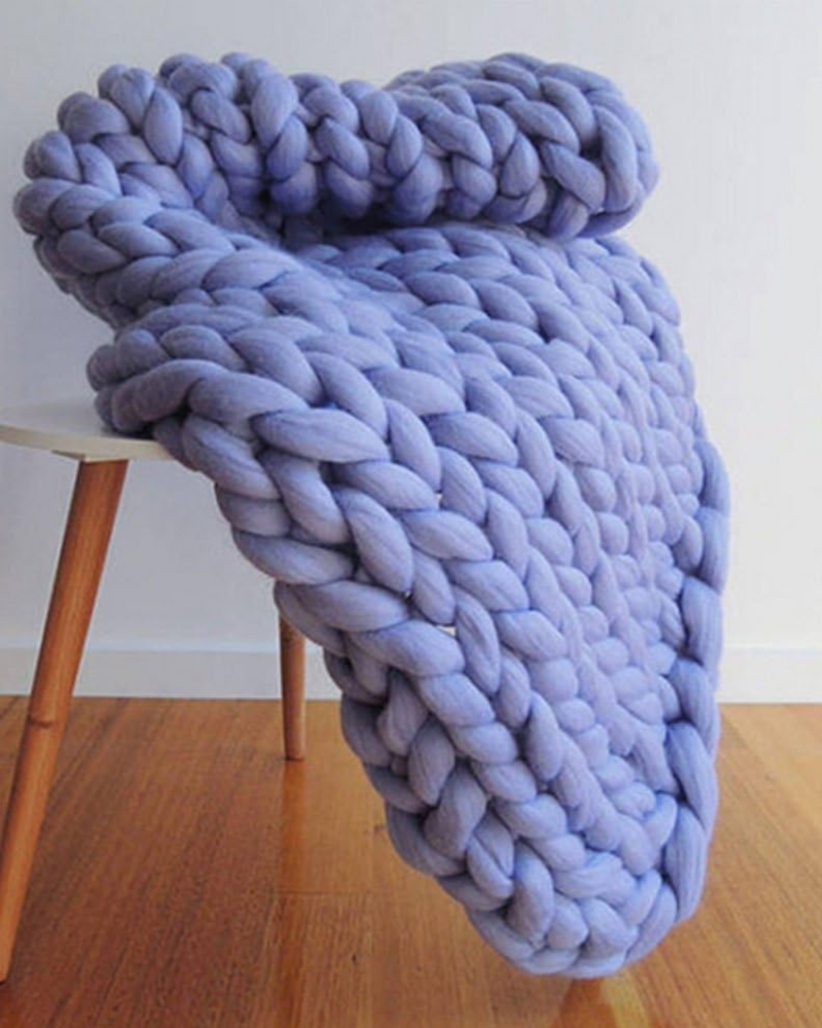 Handgebreid Chunky Plaid – Dik Gebreide Deken in Zachte Chenille voor Bank en Bed | Sansoti