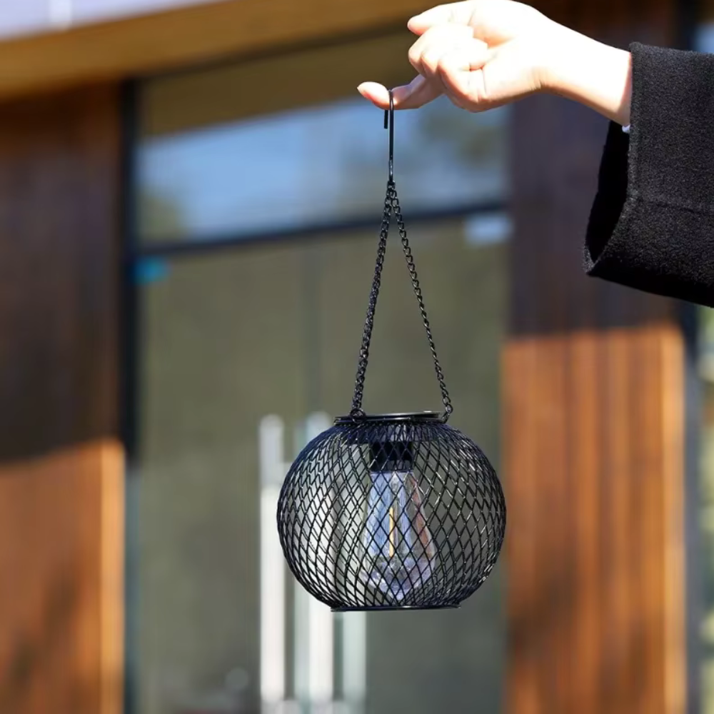 Solar Garden Lantern with Automatic Dusk Sensor IP65 Waterproof Hanging LED Outdoor Lighting for Garden | Sansoti