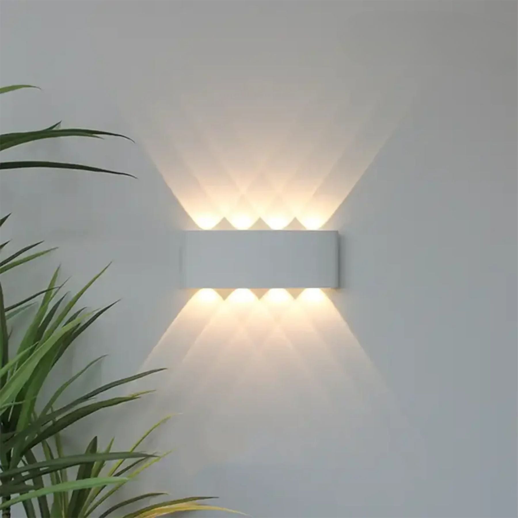 LED Wandlamp IP65 Binnen Buiten Gevellamp Patio Gang Up Down Light Zwart Wit | Sansoti