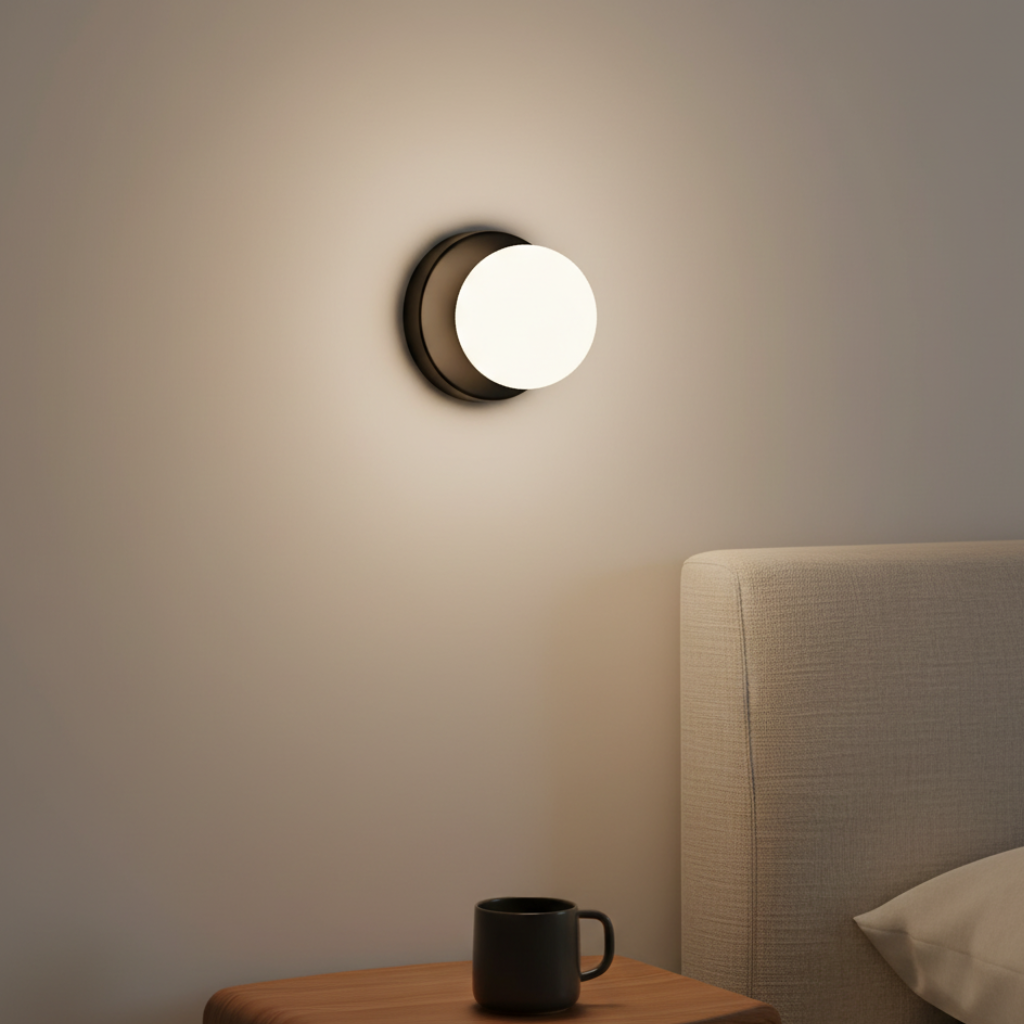 Glas-Kugel Wand- und Deckenleuchte mit farbiger Scheibe 12×10cm G9 LED 3000K Warmweiß 110-240V Festverdrahtet | Sansoti