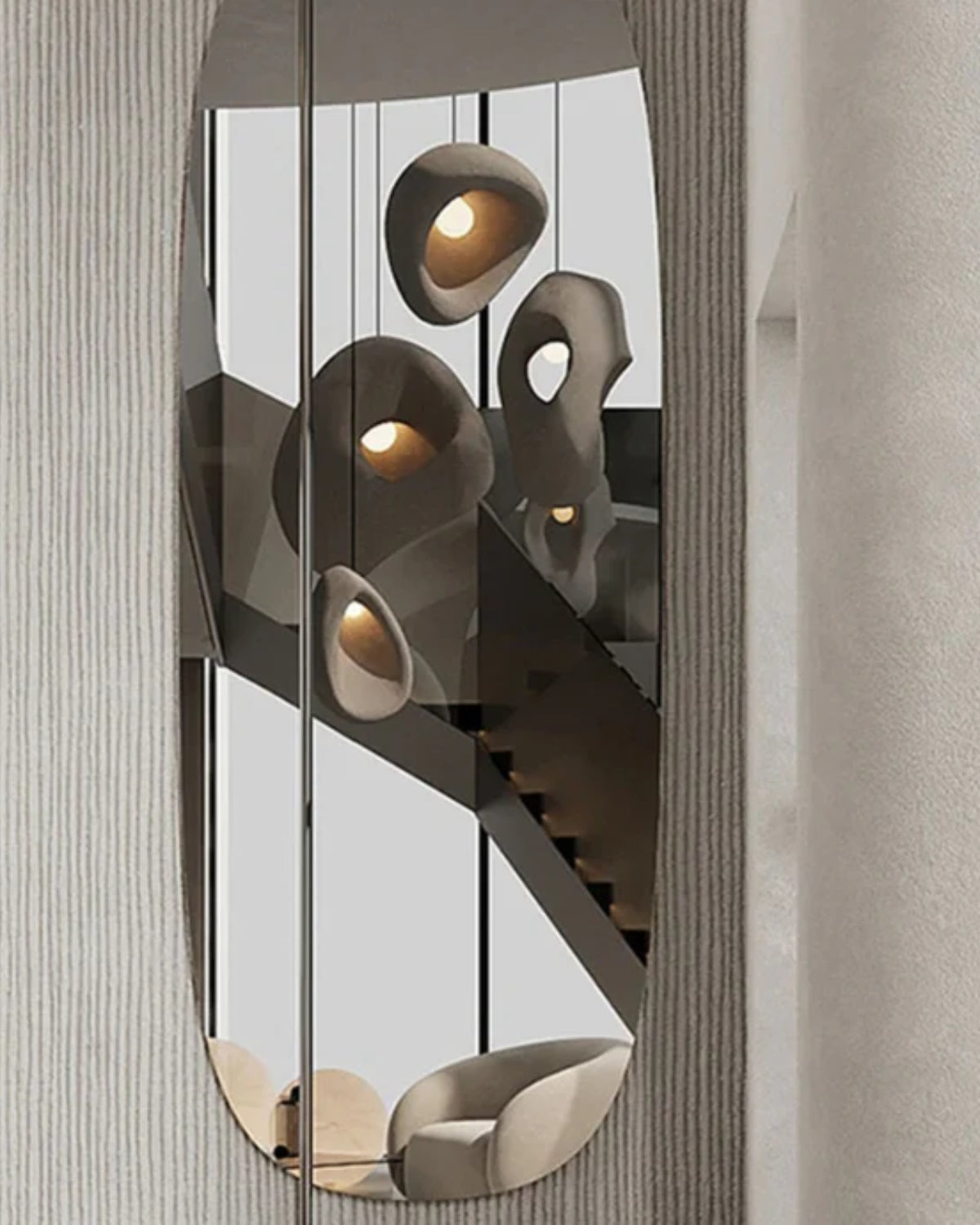 Organische Steen Hanglamp – Sculptural Elegantie voor Modern Interieur | Sansoti