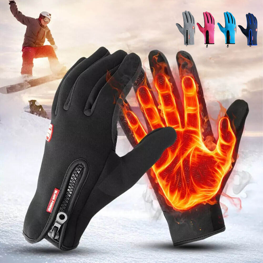Beheizte Touchscreen-Handschuhe, thermisch isoliert, für Winter, Radfahren, Skifahren, Outdoor und Wintersport, wasserdicht | Sansoti