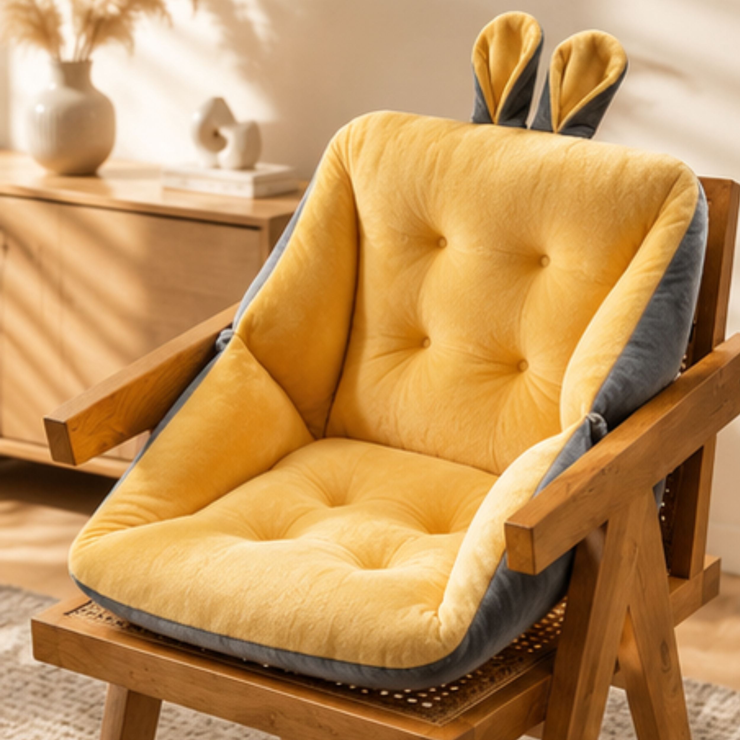Ergonomisch Stuitkussen voor Pijnvrij Zitten – Memory Foam Zitondersteuning met Coccyx Relief | Sansoti