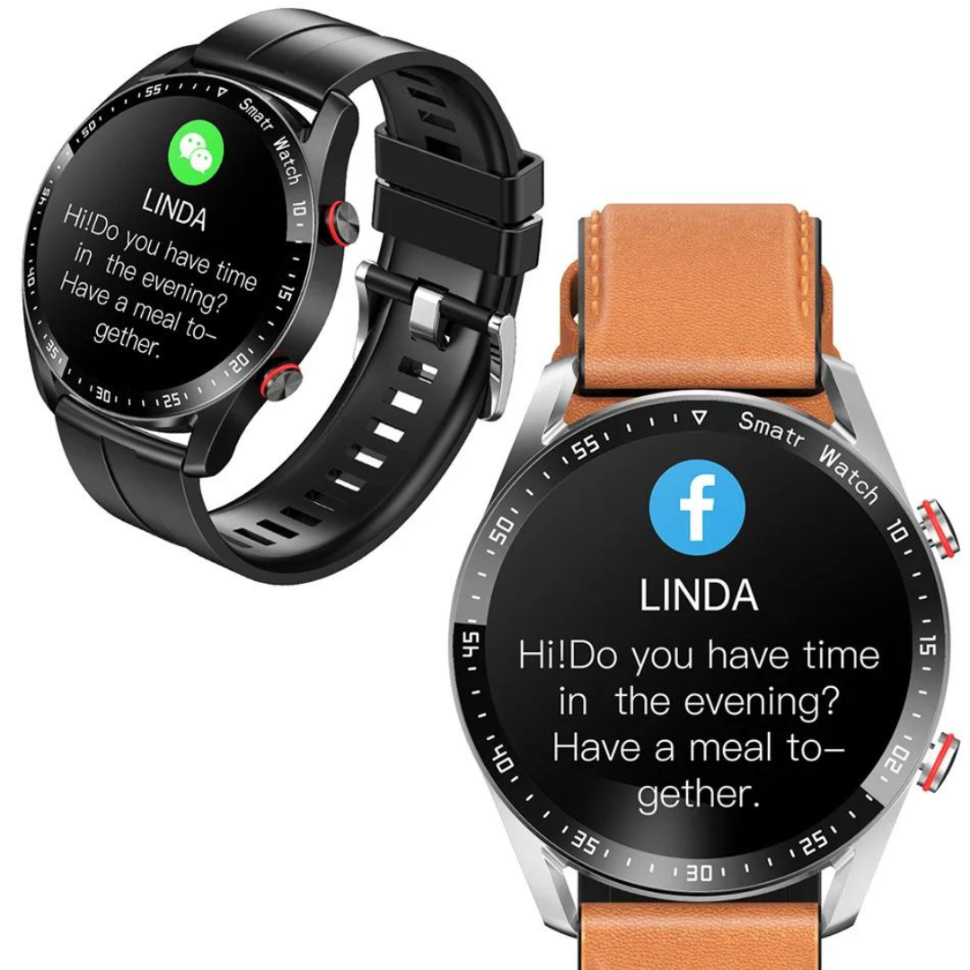 Smartwatch mit Lautsprecher, Bluetooth und Fitnessfunktionen – Luxuriöses Design für Sport und Alltag | Sansoti