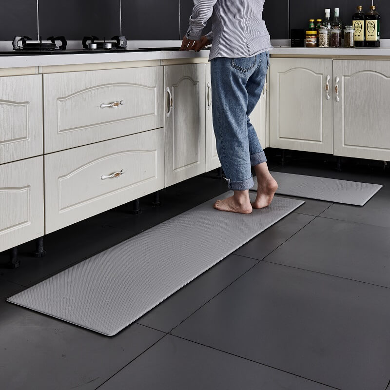 Antislip Keukenmat PVC Waterdicht 45x75 tot 180cm Comfort Antifatigue Stamat voor Keuken en Werkplek | Sansoti