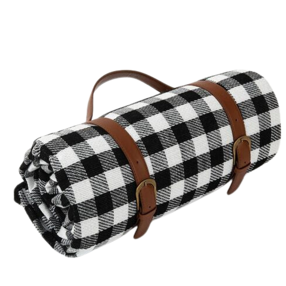 Waterdichte Opvouwbare Picknickkleed voor Buiten – Zachte Bovenzijde PEVA Onderzijde – Compact Draagbaar Strandkleed voor Picknick Camping Park | Sansoti