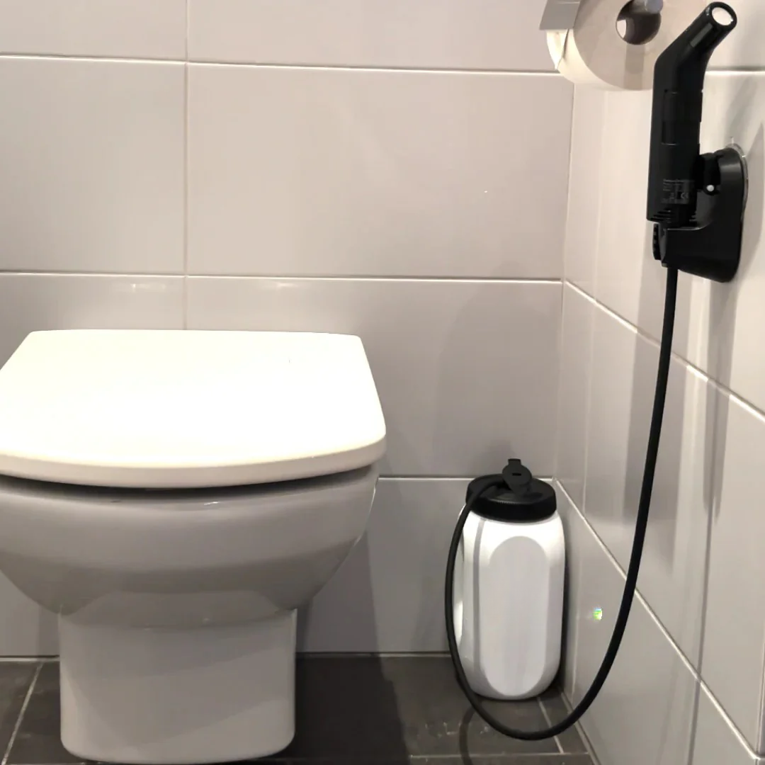 Tragbares Bidet ohne Installation, 60 Tage Akkulaufzeit, kompakt, hygienisch, für die Toilette zu Hause, unterwegs und auf Reisen | Sansoti
