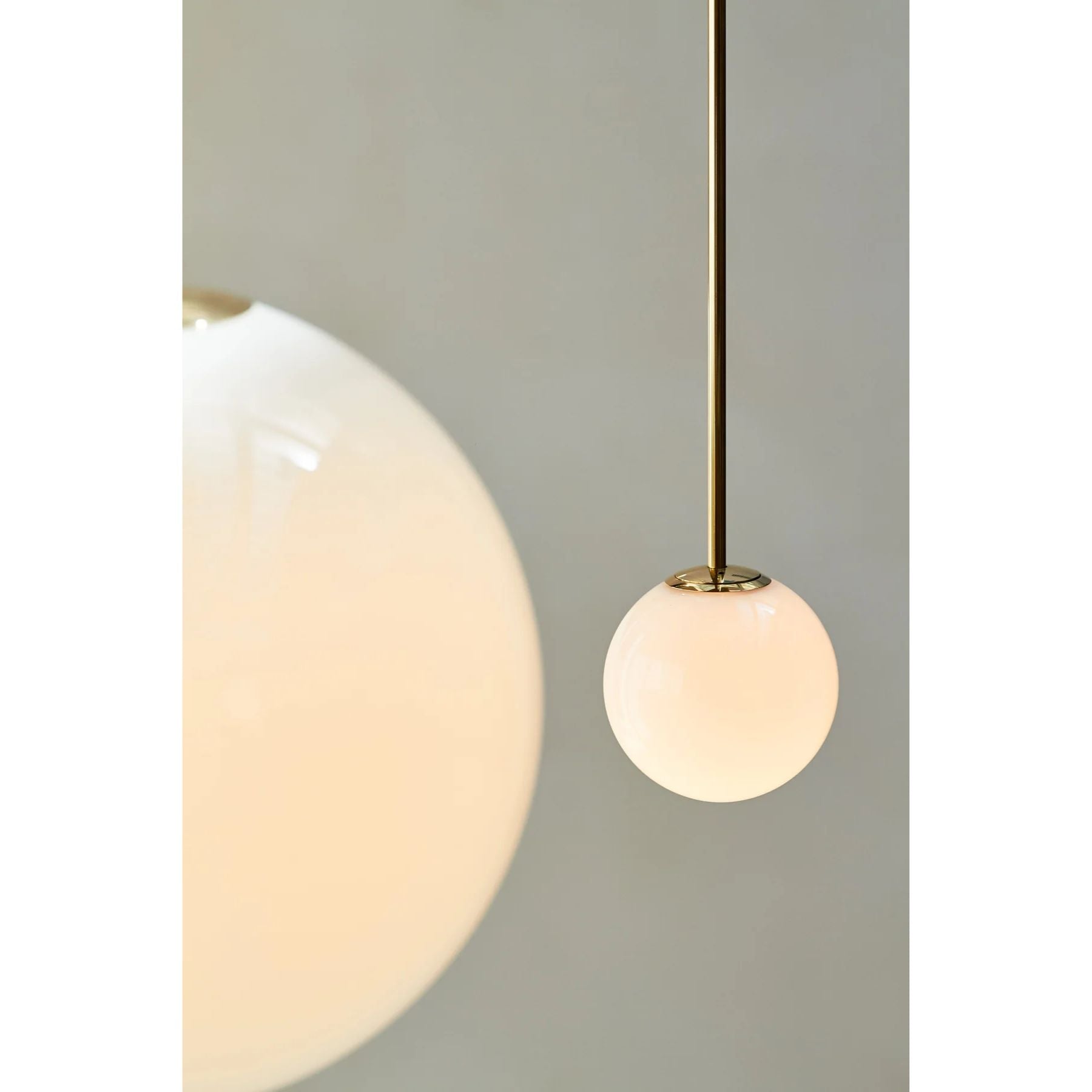 Hängelampe Messing Milchglas Decke Minimalistisch Modern Skandinavisch Flur Esstisch Nachttisch | Restfield