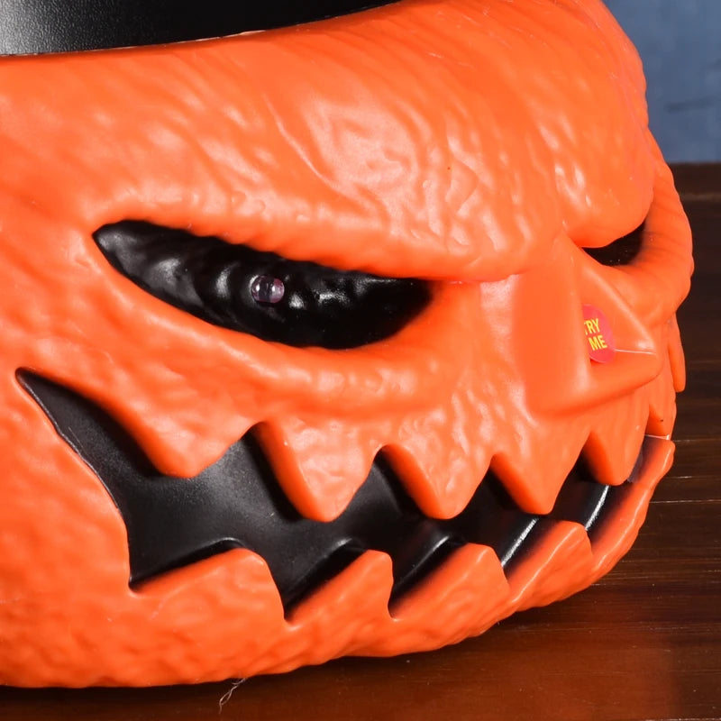 Interactieve Halloween Schaal Pompoen met LED-ogen Bewegende Hand Geluid Griezelgeluiden Feestdecoratie | Sansoti