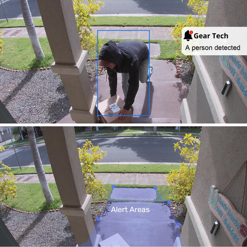 Draadloze Smart Video Deurbel Camera | HD-Beeldkwaliteit Dag & Nacht | WiFi Tweerichtings Intercom | Bewegingsdetectie | Geen Abonnement Vereist | Weerbestendig | Oplaadbare Batterij 90 Dagen | Sansoti