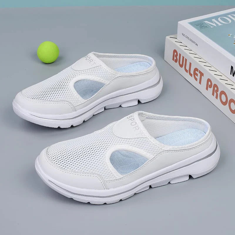 Orthopedische Instappers Mesh met Open Hiel Ademend Lichtgewicht Pantoffels Maat 39-46 Binnenbuitenzool | Sansoti