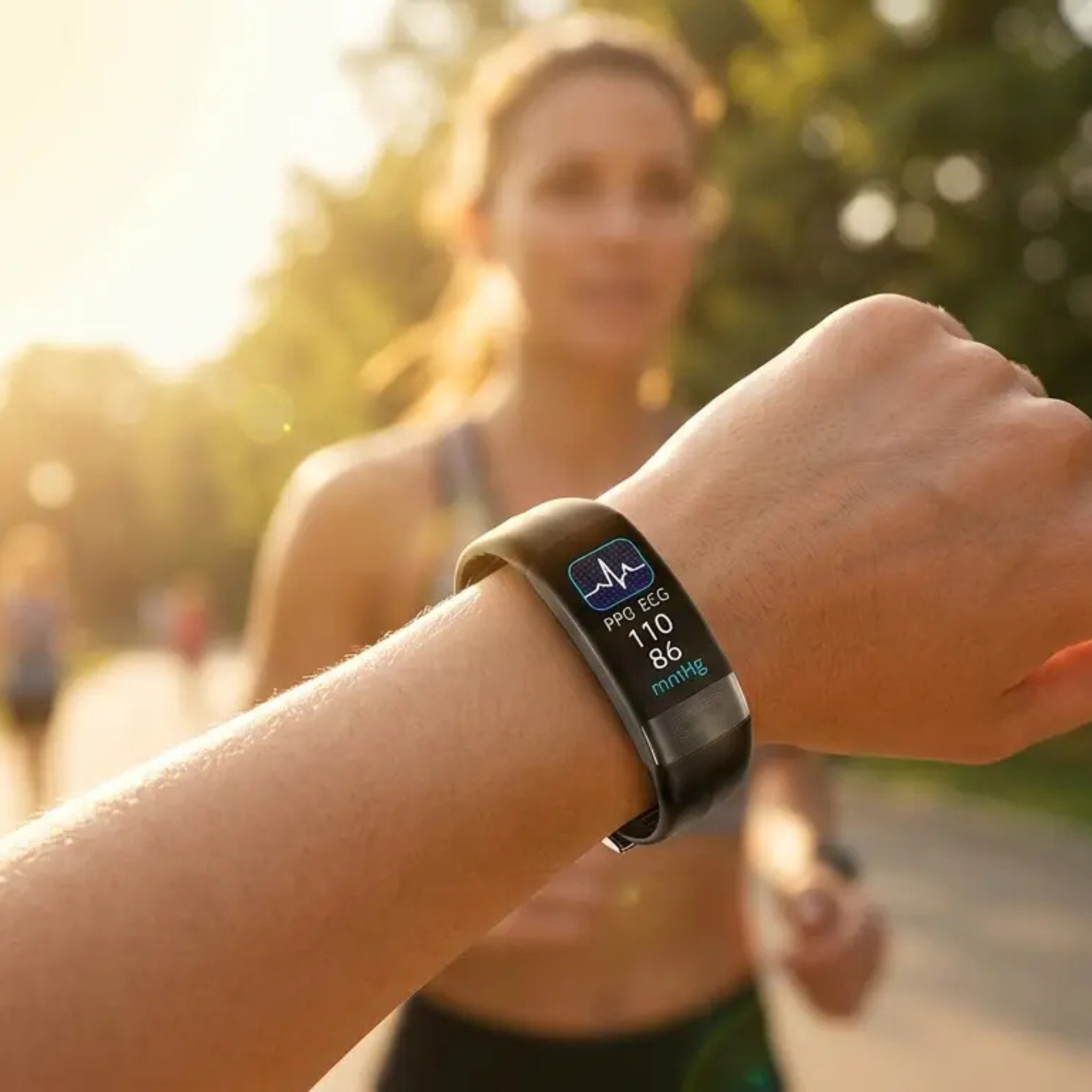 Smartwatch met Bloeddrukmeter, ECG, Hartslagmeter, Zuurstofsaturatie en Slaaptracking – Gezondheidsmonitor | Sansoti
