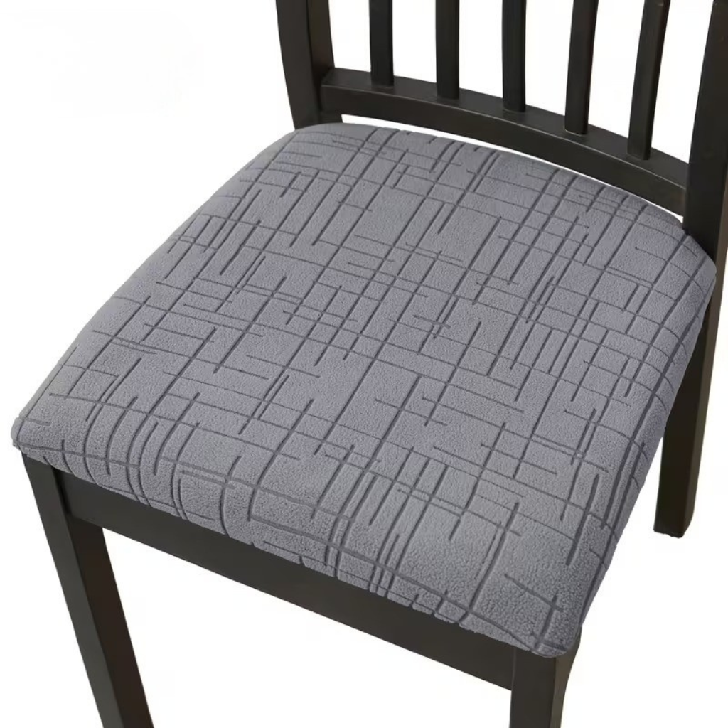 Elastischer Stuhlbezug mit weichem Stretch für Esszimmerstühle in modernen Farben, beige, grau, abnehmbar und waschbar | Sansoti
