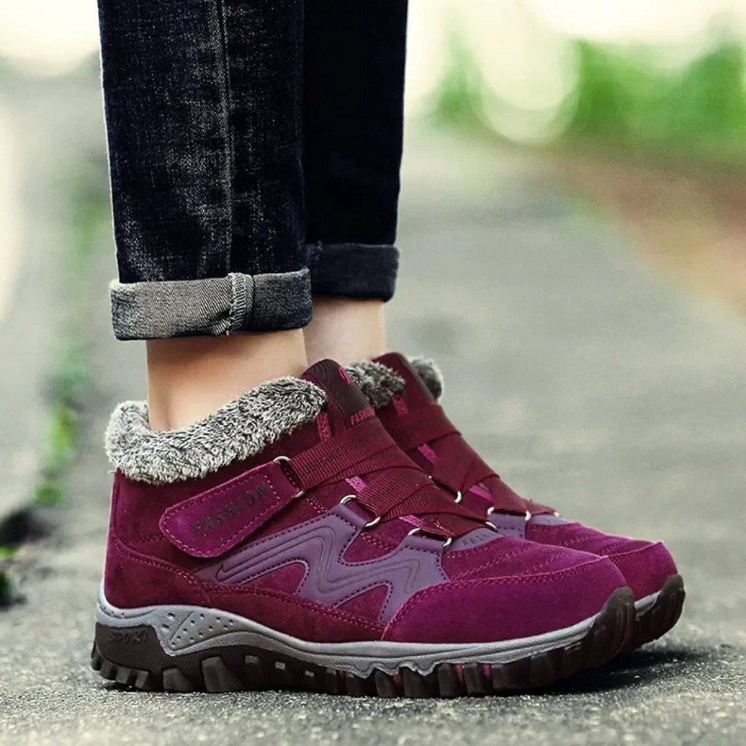 Gevoerde Winterlaars Dames met Antislip Zool Warmte Comfort Sneeuw Regen Herfst Lente Casual Outdoor Schoen | Sansoti