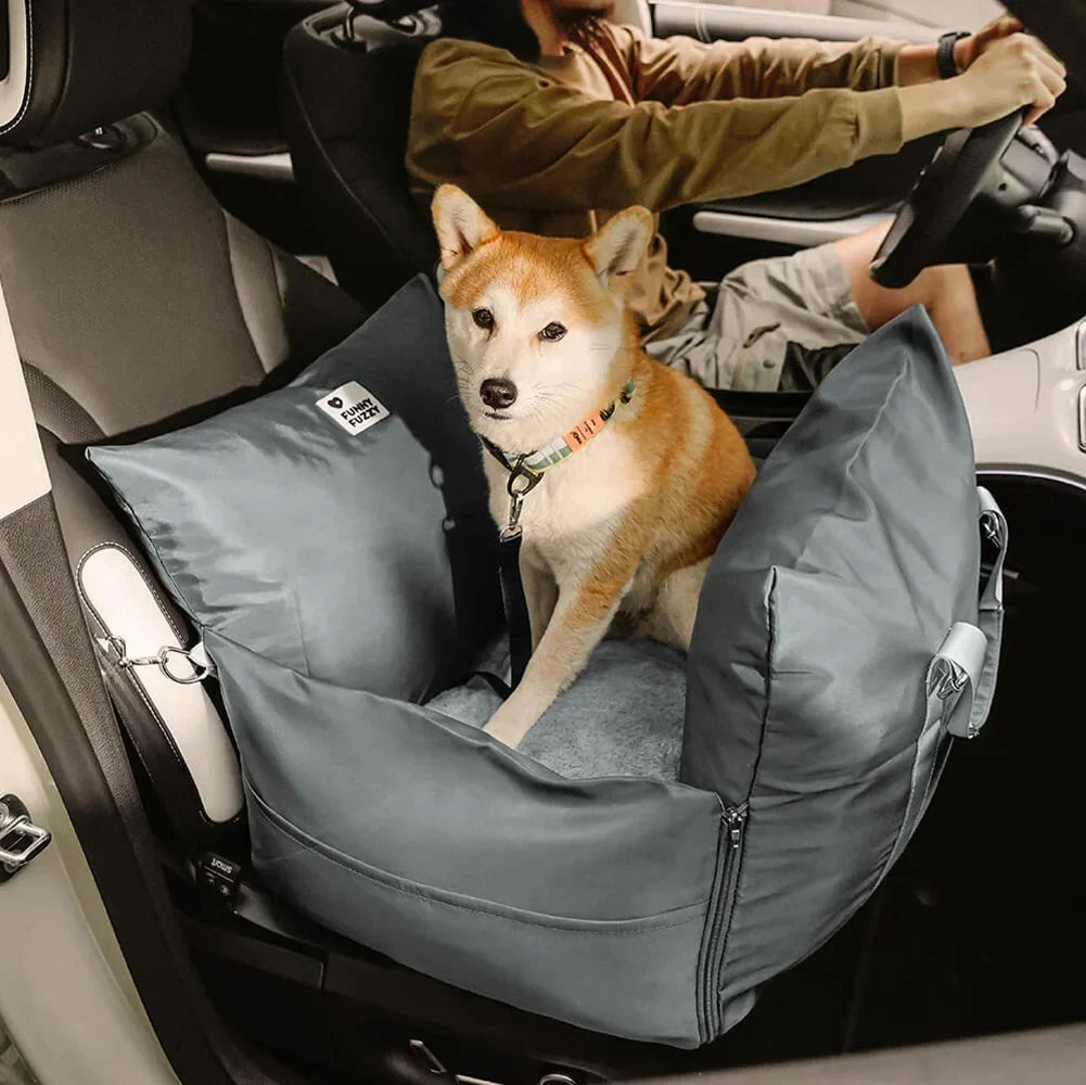 Autostoelbed voor Honden Waterbestendig First Class Comfortabele Reismand met Veiligheidsgordel Autodeken | Sansoti