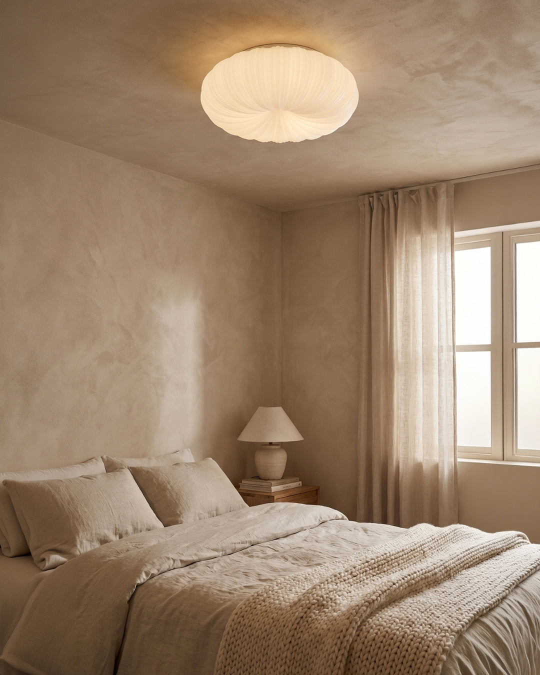 Plafondlamp Iris Scandinavisch Dimbaar Metaal & Acryl met Afstandsbediening voor Moderne Woonruimtes Slaapkamer Eetkamer Sfeerverlichting | Sansoti