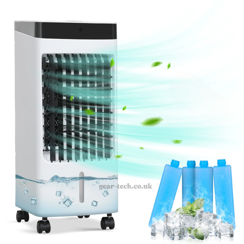 Draagbare Raambloze Aircooler met Afstandsbediening – 3-in-1 Luchtkoeler, Ventilator en Bevochtigingsfunctie voor Thuis en Kantoor | Sansoti