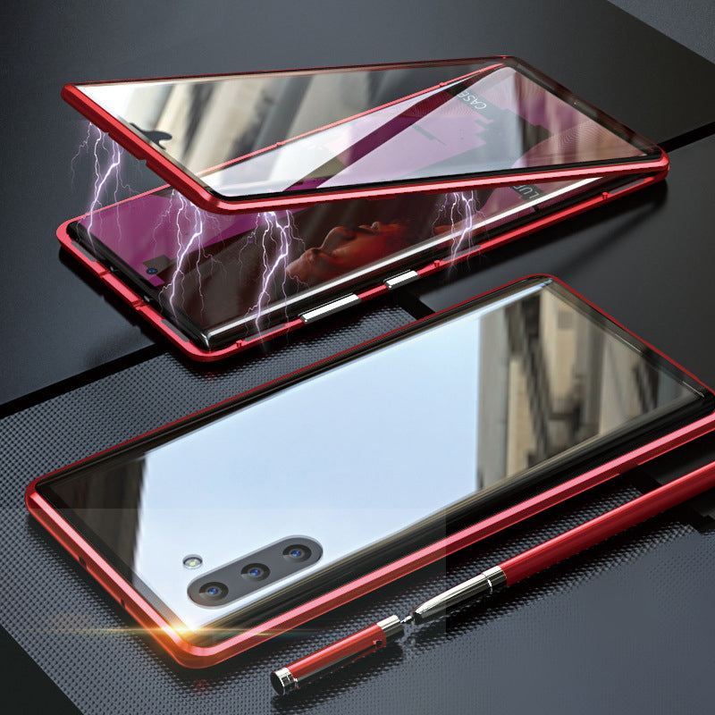 Magnetische Dubbelzijdige Telefoonhoes Gehard Glas voor Galaxy Modellen | Sansoti