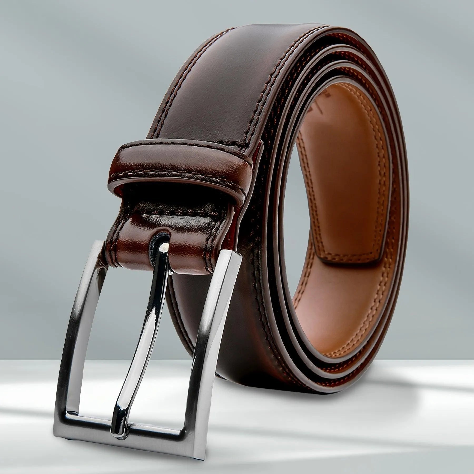 Leren Riem met Klassieke Gespsluiting voor Mannen en Vrouwen – Premium Kwaliteit in 7 Kleuren | Sansoti