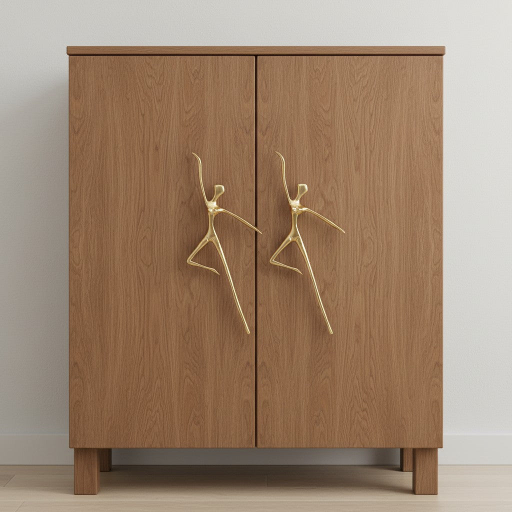 Minimalistische Kastgreep - Messing Zilver Roze - Scandinavisch Design Meubels | Sansoti