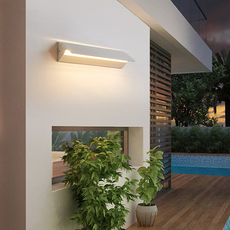 Adjustable LED Wall Light Metal White Indoor Modern Design for Living Room Dining Room Hallway Lighting Fixture | Sansoti