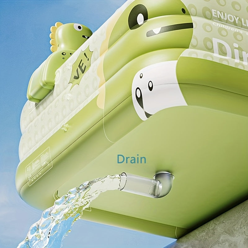Opblaasbaar Kinderbadje met Zonnedak – Dino Design 150cm of 210cm | Sansoti