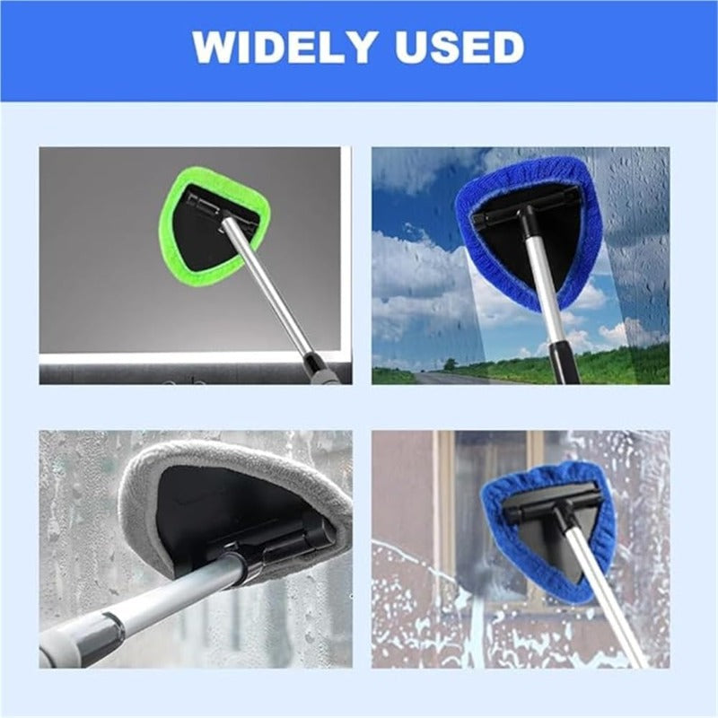 Window Squeegee with Rotating Head and Telescopic Handle PVA Sponge for Car Windows Mirrors Windows Streak-Free | Sansoti