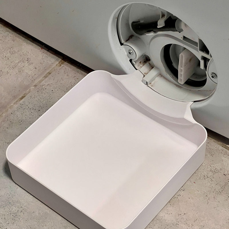 Lekbak Wasmachine voor Waterbescherming Wasruimte Wit Kunststof Laagbouw Opvangschaal Wasmachinelekbak | Sansoti